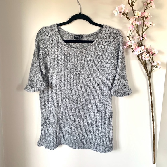 Topshop Tops - ⭐️2/$25 TOPSHOP / KNIT SHORT SLEEVE TEE